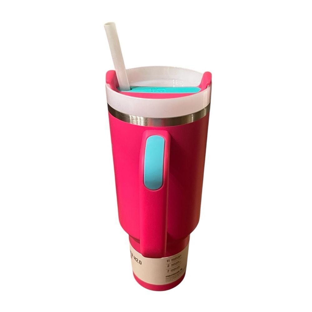 Stanley Quencher 40oz Passion Pink Insulated Water Bottle with Handle - Picture 4 of 16